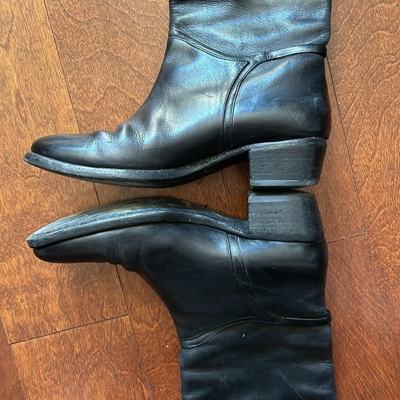 Roberto Del Carlo Black LeatherTall Riding Equestrian Boots, Size US 7.5 EU 37.5 - Picture 7 of 14